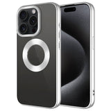 Apple iPhone 15 Pro Max Kılıf Tek Kamera Çerçeveli Logo Gösteren Zore Omega Kapak