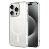 Apple iPhone 15 Pro Max Kılıf Wireless Şarj Özellikli Sert PC Zore Mat Riksos M-safe Kapak
