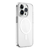 Apple iPhone 15 Pro Max Kılıf Wiwu FYY-014 M-safe Şarj Özellikli Şeffaf Kapak