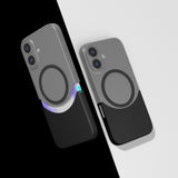 Apple iPhone 16 Kılıf M-Safe Şarj Özellikli Mıknatıslı Zore Duble Kapak