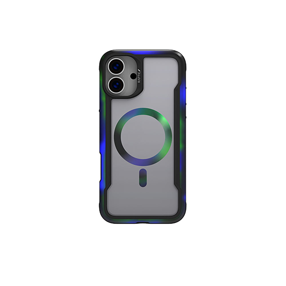 Apple iPhone 16 Kılıf M-safe Şarj Özellikli Airbagli Raptic Shield 2.0 Serisi Şeffaf Arka Yüzey Kapak