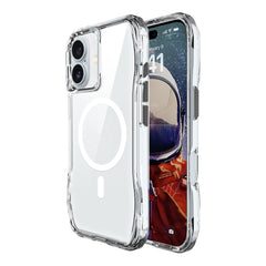 Apple iPhone 16 Kılıf M-safe Şarj Özellikli Airbagli Şeffaf Zore İncek Kapak