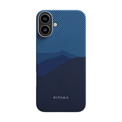 Apple iPhone 16 Kılıf M-safe Şarj Özellikli Aramid Fiber Pitaka Tactile Woven Starpeak Serisi Over The Horizon Kapak