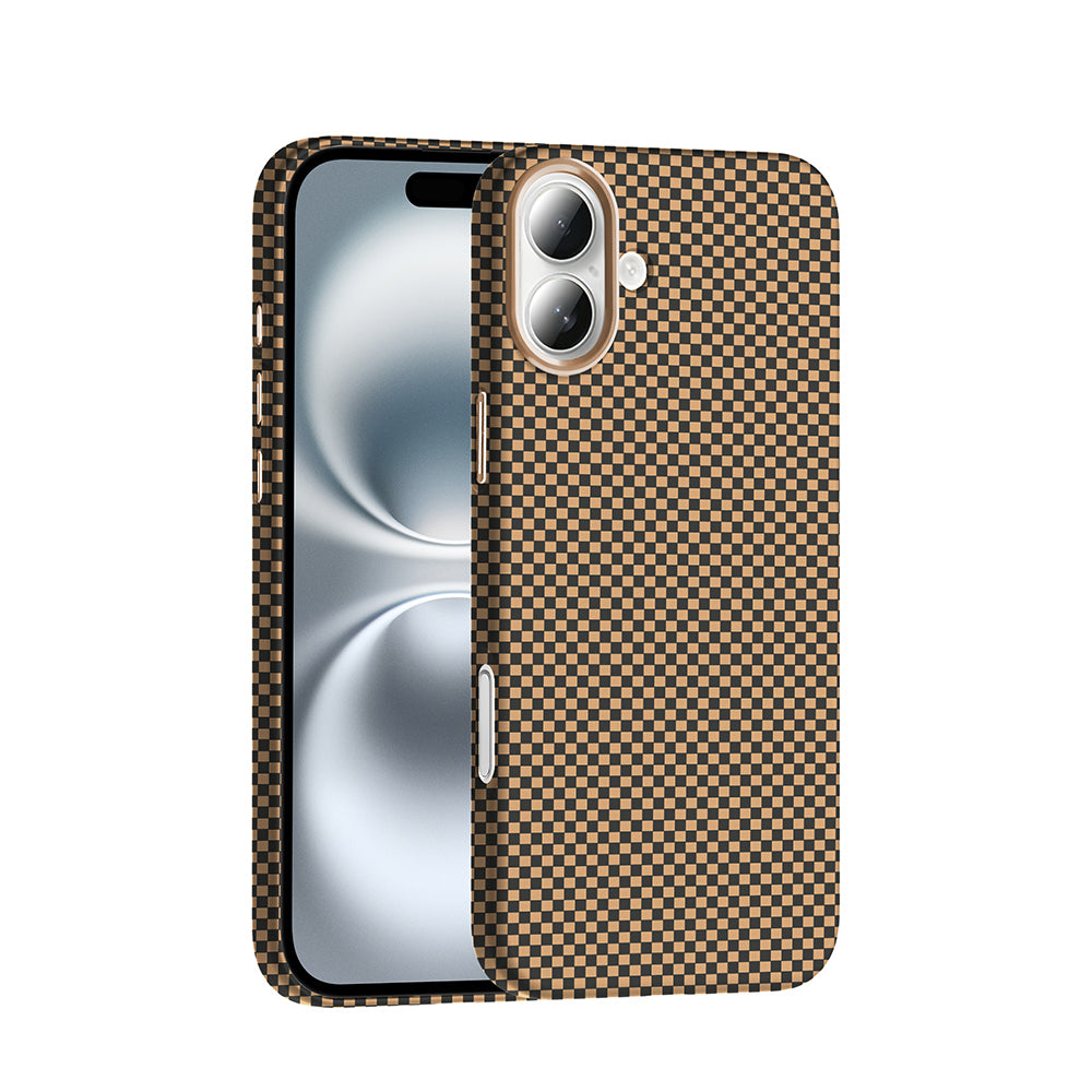 Apple iPhone 16 Kılıf M-safe Şarj Özellikli Karbon Fiber Görünümlü Zore Gros Kapak