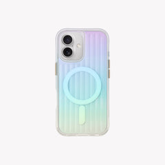 Apple iPhone 16 Kılıf M-safe Şarj Özellikli Renk Geçişli Askı Aparatlı Coehl Linear Kapak