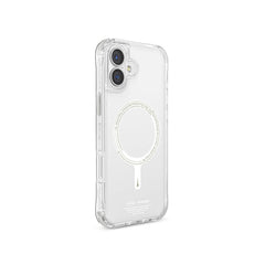 Apple iPhone 16 Kılıf M-safe Şarj Özellikli Şeffaf Airbag Tasarımlı Skinarma Saido Nightglow Kapak