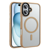 Apple iPhone 16 Kılıf Mat Arka Yüzey Wireless Şarj Özellikli Zore Flet M-safe Kapak