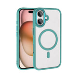 Apple iPhone 16 Kılıf Wireless Şarj Özellikli Zore Krom M-safe Silikon Kapak
