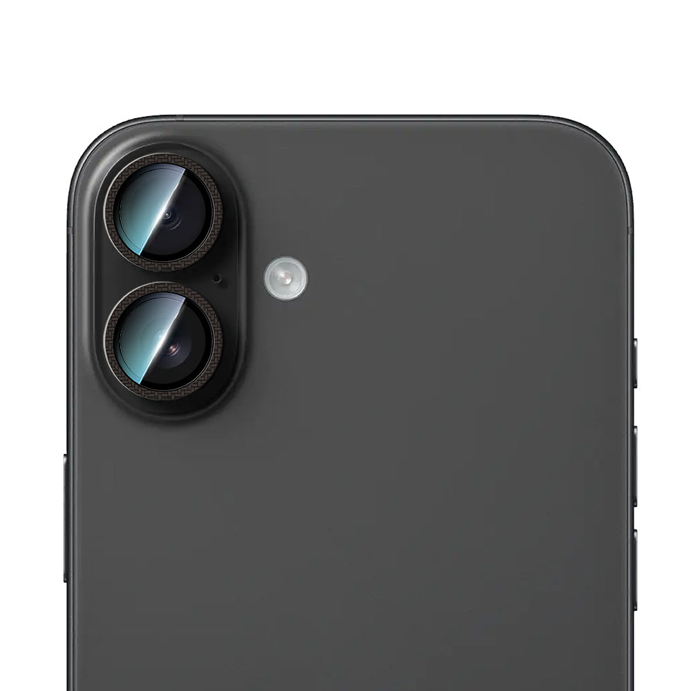 Apple iPhone 16 Plus CaseWorld Karbon Fiber Serisi Anti Reflective Ultra Clear Full Kamera Lens Koruyucu
