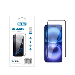 Apple iPhone 16 Plus Go Des OG Glass Antistatik Temperli Cam Ekran Koruyucu