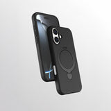 Apple iPhone 16 Plus Kılıf M-safe Şarj Özellikli Standlı Zore Samara Kapak