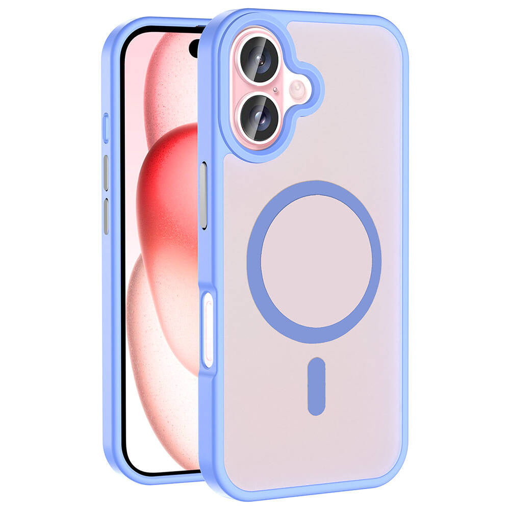 Apple iPhone 16 Plus Kılıf M-safe Şarj Özellikli Mat Arka Yüzey Zore Sio Kapak