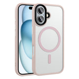 Apple iPhone 16 Plus Kılıf Mat Arka Yüzey Wireless Şarj Özellikli Zore Flet M-safe Kapak