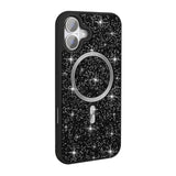 Apple iPhone 16 Plus Kılıf Pırlanta Tasarımlı M-safe Şarj Özellikli Zore Mozaik Silikon Kapak