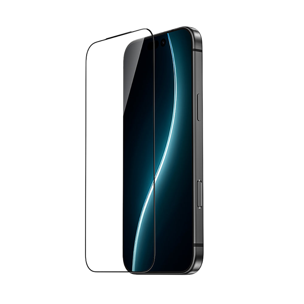 Apple iPhone 16 Pro Benks Glass Warrior HD 0.3mm Ultra İnce 0.9mm Kenarları Güçlendirilmiş Cam Ekran Koruyucu + Kolay Uygulama Aparatlı