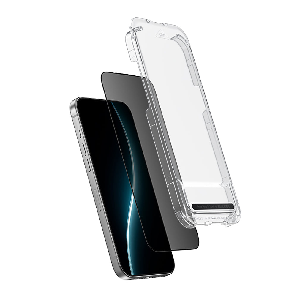Apple iPhone 16 Pro Benks OmniWarrior Privacy Cam Ekran Koruyucu + Kolay Uygulama Aparatlı