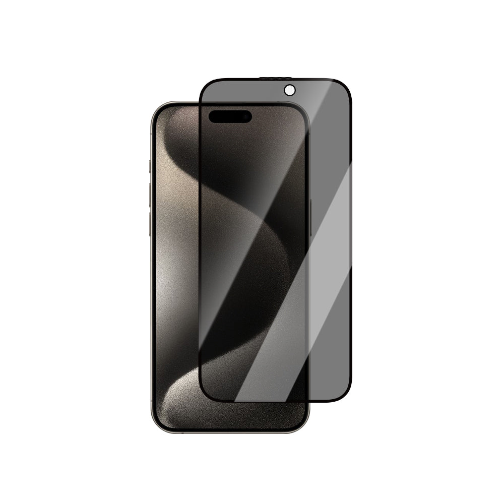 Apple iPhone 16 Pro CaseWorld Armor Serisi Eyesafe Teknolojili 0.15mm 3D Privacy Temperli Cam Ekran Koruyucu + Uygulama Aparatlı
