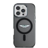Apple iPhone 16 Pro Kılıf Aston Martin Orjinal Lisanslı M-safe Şarj Özellikli IML Baskı Logolu Buzlu Kapak
