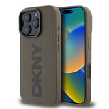 Apple iPhone 16 Pro Kılıf DKNY Orjinal Lisanslı M-safe Şarj Özellikli PU Deri Plain Kapak