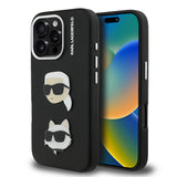Apple iPhone 16 Pro Kılıf Karl Lagerfeld Orjinal Lisanslı K&C Heads Pin Kapak