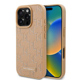 Apple iPhone 16 Pro Kılıf Karl Lagerfeld Orjinal Lisanslı M-safe Şarj Özellikli KL Yazılı Hot Stamp Kapak