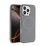 Apple iPhone 16 Pro Kılıf M-Safe Şarj Özellikli Metal Kamera Çerçeveli Zore Edi Silikon Kapak