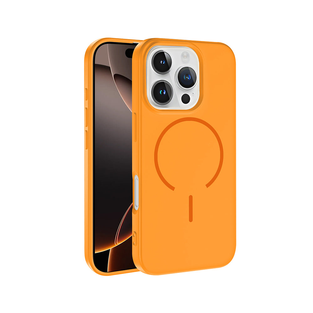 Apple iPhone 16 Pro Kılıf M-safe Şarj Özellikli Zore Meta Kapak