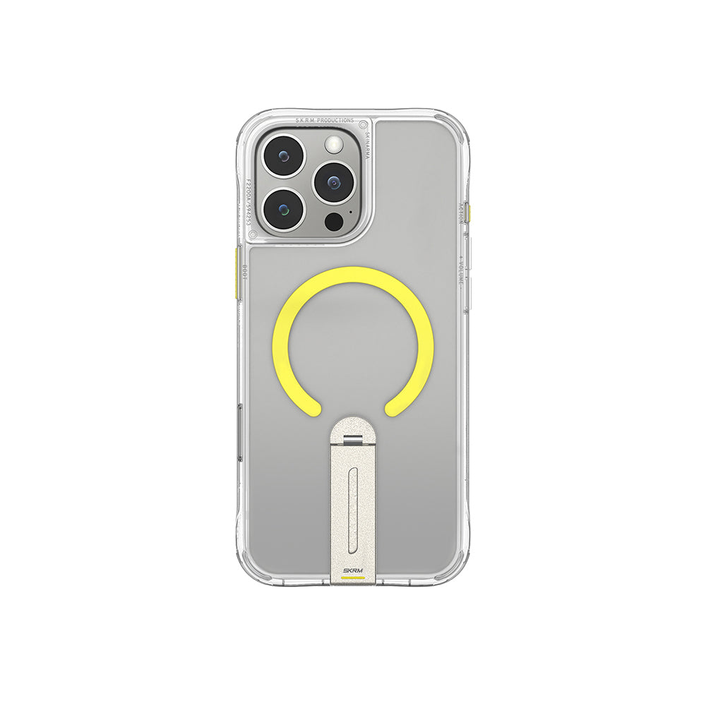 Apple iPhone 16 Pro Kılıf M-safe Şarj Özellikli 360 Derece Dönebilen Standlı Skinarma Helix Kapak