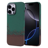 Apple iPhone 16 Pro Kılıf M-safe Şarj Özellikli Karbon Fiber Görünümlü Zore Nekst Kapak