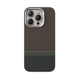 Apple iPhone 16 Pro Kılıf M-safe Şarj Özellikli Karbon Fiber Tasarımlı Benks Prestige ArmorAir Kevlar Kapak