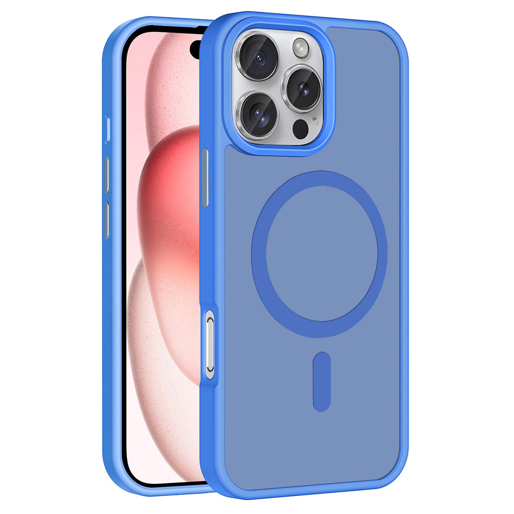 Apple iPhone 16 Pro Kılıf M-safe Şarj Özellikli Mat Arka Yüzey Zore Sio Kapak