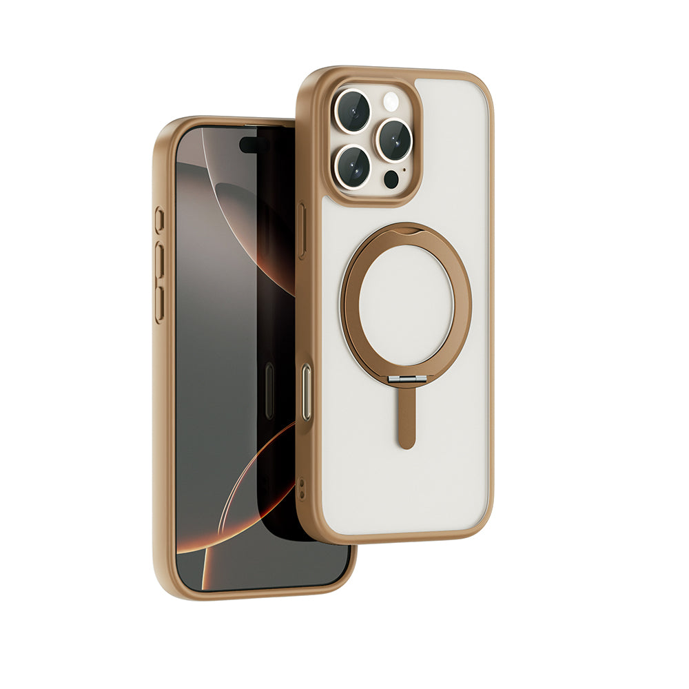 Apple iPhone 16 Pro Kılıf M-safe Şarj Özellikli Parmak İzi Bırakmayan Wiwu FGG-202 Armor Ultra Serisi Kapak