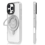 Apple iPhone 16 Pro Kılıf M-safe Şarj Özellikli Parmak Ring Standlı Youngkit Pivot Serisi Kapak