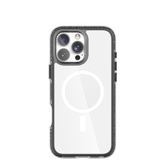 Apple iPhone 16 Pro Kılıf M-safe Şarj Özellikli Raptic AirJoy Serisi Boncuk Tasarımlı Şeffaf Kapak