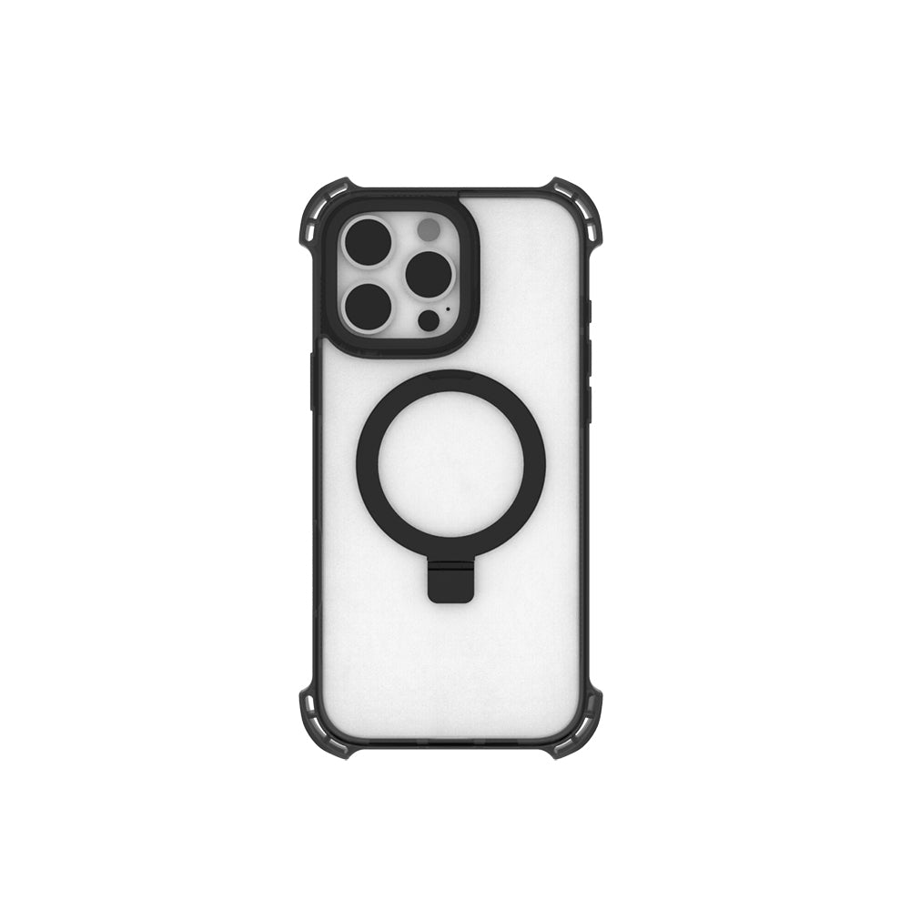 Apple iPhone 16 Pro Kılıf M-safe Şarj Özellikli Raptic Dual Serisi Şeffaf Standlı Kapak