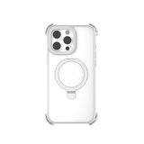 Apple iPhone 16 Pro Kılıf M-safe Şarj Özellikli Raptic Dual Serisi Şeffaf Standlı Kapak