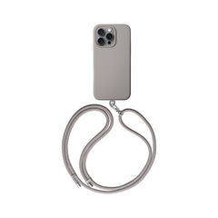 Apple iPhone 16 Pro Kılıf M-safe Şarj Özellikli Soft Arka Yüzey Askı İpli Coehl Creme Kapak