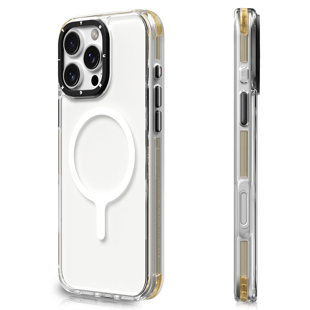 Apple iPhone 16 Pro Kılıf M-safe Şarj Özellikli YoungKit Crystal Color Serisi Kapak