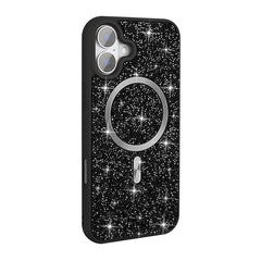 Apple iPhone 16 Pro Kılıf Pırlanta Tasarımlı M-safe Şarj Özellikli Zore Mozaik Silikon Kapak