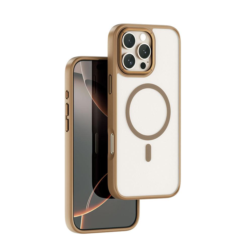 Apple iPhone 16 Pro Kılıf Wiwu FGG-012 ArmorPro Serisi M-safe Şarj Özellikli Parmak İzi Bırakmayan Kılıf