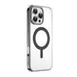 Apple iPhone 16 Pro Kılıf Wiwu MCC-201 iShield Ultra Serisi M-safe Şarj Özellikli Standlı Crystal Sert PC Kapak