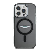 Apple iPhone 16 Pro Max Kılıf Aston Martin Orjinal Lisanslı M-safe Şarj Özellikli IML Baskı Logolu Buzlu Kapak