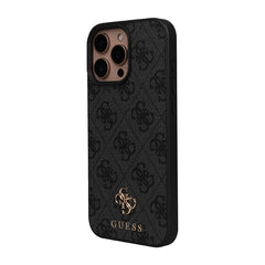 Apple iPhone 16 Pro Max Kılıf Guess Orjinal Lisanslı M-safe Şarj Özellikli Small 4G Classic Kapak