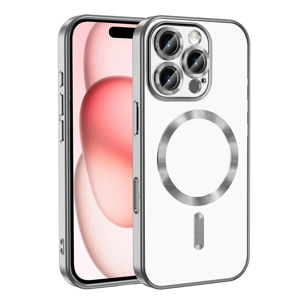 Apple iPhone 16 Pro Max Kılıf Kamera Korumalı M-safe Wireless Şarj Özellikli Zore Demre Kapak