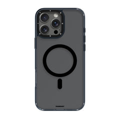 Apple iPhone 16 Pro Max Kılıf M-safe Şarj Özellikli Cam Arka Yüzey TPU Youngkit Gemstone Clear Serisi Kapak