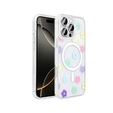 Apple iPhone 16 Pro Max Kılıf M-Safe Şarj Özellikli Şeffaf Zore Folk Sert Kapak