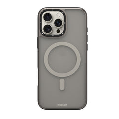 Apple iPhone 16 Pro Max Kılıf M-safe Şarj Özellikli Cam Arka Yüzey TPU Youngkit Gemstone Serisi Kapak
