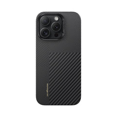 Apple iPhone 16 Pro Max Kılıf Magsafe Şarj Özellikli Karbon Fiber Benks Yeni Seri Montage ArmorAir Kevlar Kapak