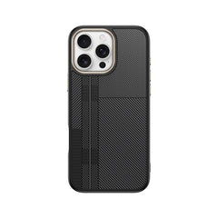Apple iPhone 16 Pro Max Kılıf M-safe Şarj Özellikli Karbon Fiber Görünümlü Zore Antina Kapak