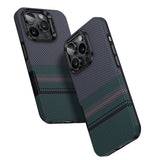 Apple iPhone 16 Pro Max Kılıf M-safe Şarj Özellikli Karbon Fiber Tasarımlı Benks Aurora ArmorPro Kevlar Kapak